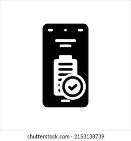Vector black icon for entirely