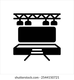 Vector black icon for event