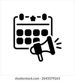 Vector black icon for event promotion