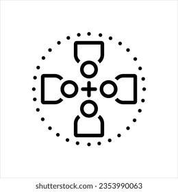 Icono negro vector para todos
