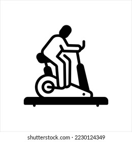 Vector black icon for exercises