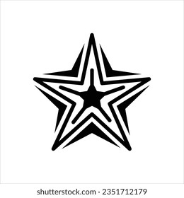Vector black icon for exotic