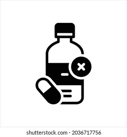 Vector black icon for expiration