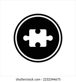 Vector black icon for extension