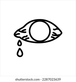 Vector black icon for eye 
