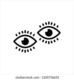 Vektorschwarzes Symbol für Augen