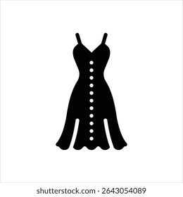 Ícone preto vetorial para moda