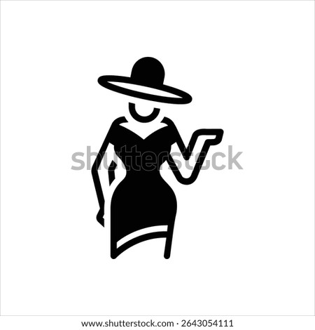 Vector black icon for fashion