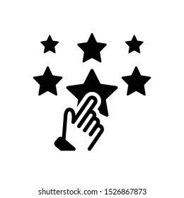 Vector black icon for favor