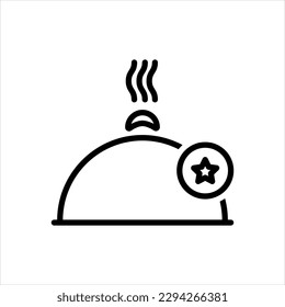 Vector black icon for favorite food