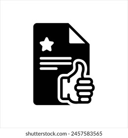 Vector black icon for feedback