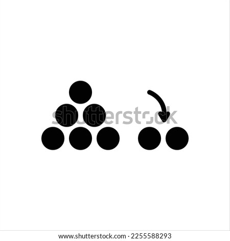 Vector black icon for few