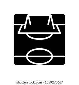 Vector black icon for field
