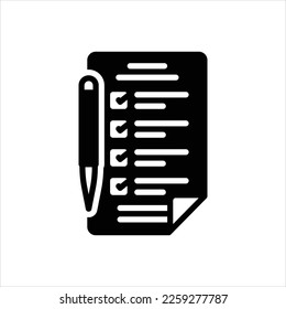 Vector black icon for filled