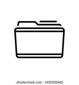 Vector black icon for folder