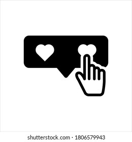 Vector black icon for follow