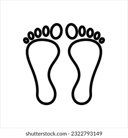 Vektorschwarz-Symbol für Fuß
