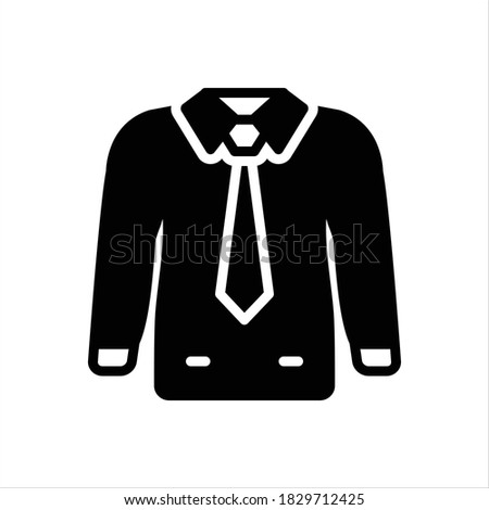 Vector black icon for formal