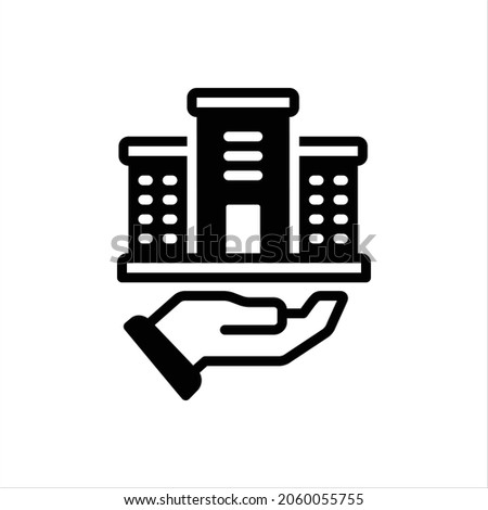 Vector black icon for founded