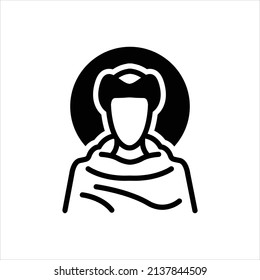 Vector black icon for francis