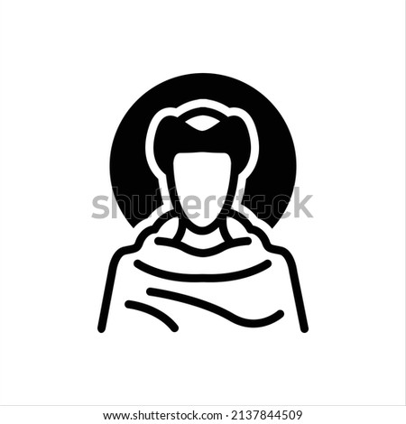 Vector black icon for francis