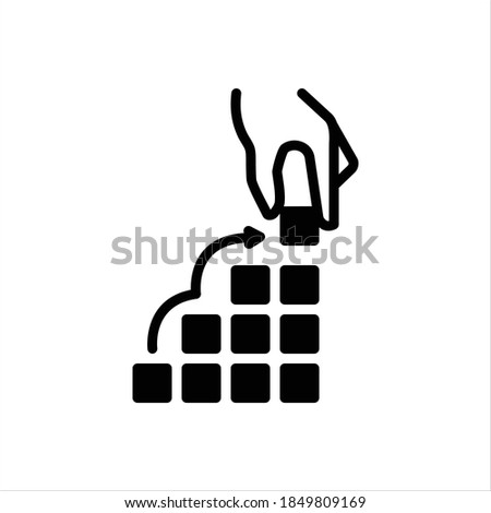 Vector black icon for fundamental