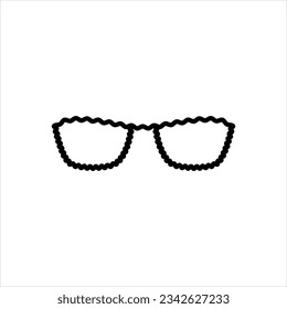 Vector black icon for funky