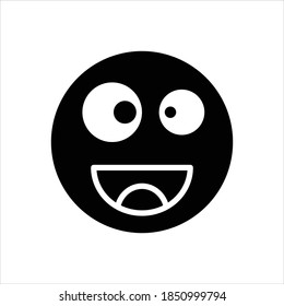 Vector black icon for funny