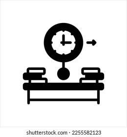 Vector black icon for furthermore