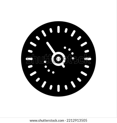 Vector black icon for gage