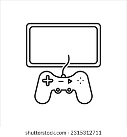 Vector black icon for game