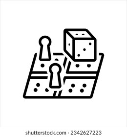 Icono negro vector para juegos