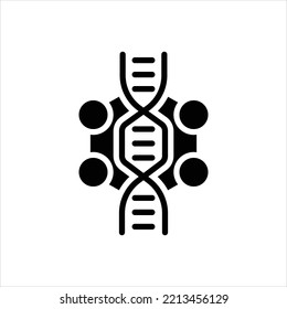 Vector black icon for gen