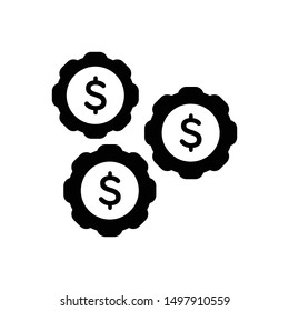 Vector black icon for generate