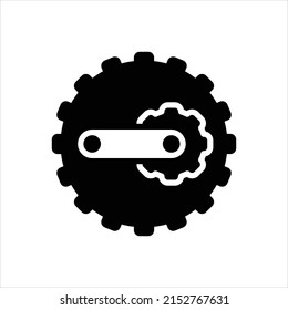 Vector black icon for generate