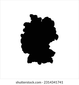 Icono negro vector para alemán
