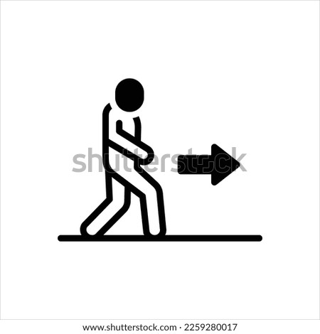 Vector black icon for goto