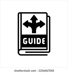 Vector black icon for guidance