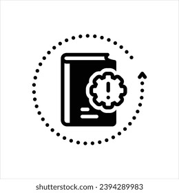 Vector black icon for guide