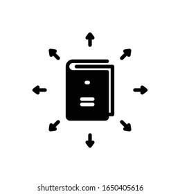 Vector black icon for guideline