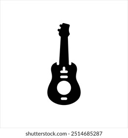Vector black icon for guitar
