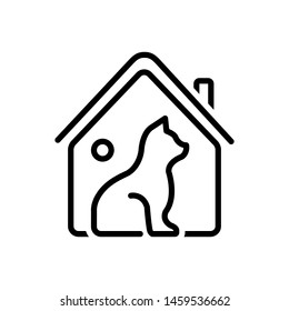 Vector black icon for habitat