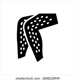 Vector black icon for hairy