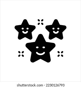 Vector black icon for happiness