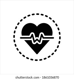 Icono negro del vector para escuchar