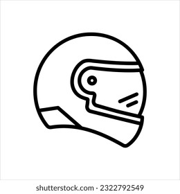 Icono negro vector para casco,