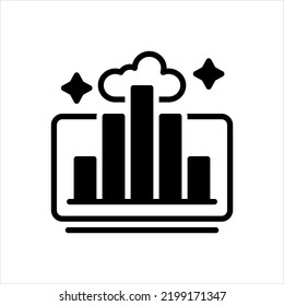 Vector black icon for higher