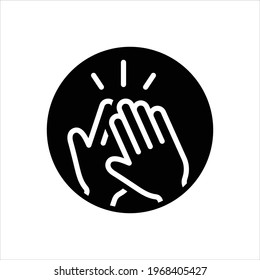 Vector black icon for highs