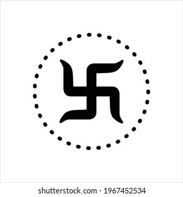 Vector black icon for hindu