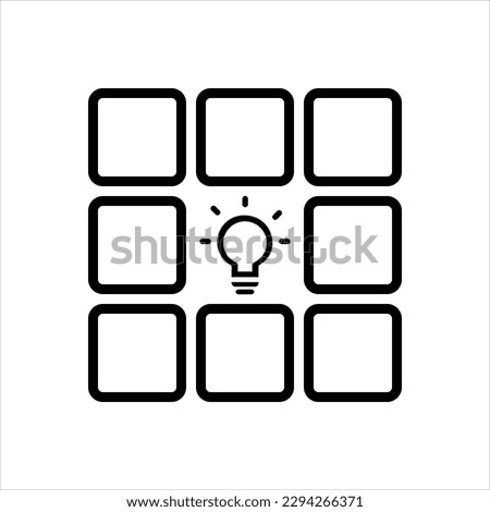 Vector black icon for hint